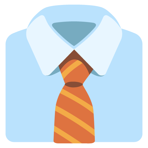Google design of the necktie emoji verson:Noto Color Emoji 15.0