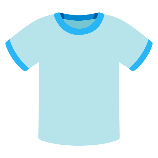 Google design of the t-shirt emoji verson:Noto Color Emoji 15.0