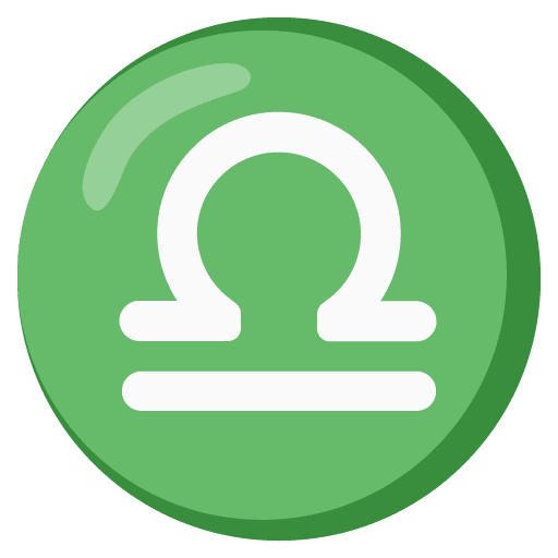 Google design of the Libra emoji verson:Noto Color Emoji 15.0