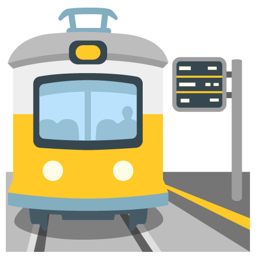 Google design of the station emoji verson:Noto Color Emoji 15.0