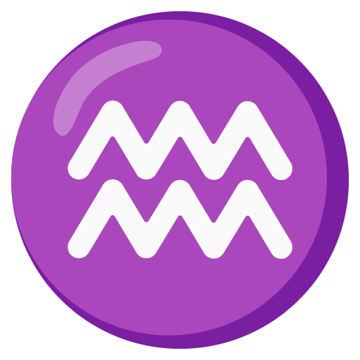 Google design of the Aquarius emoji verson:Noto Color Emoji 15.0