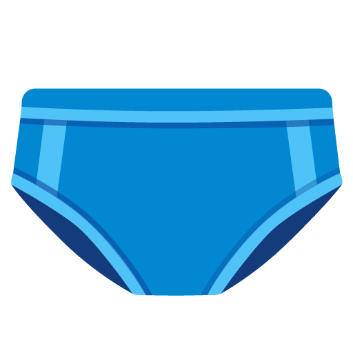 Google design of the briefs emoji verson:Noto Color Emoji 15.0