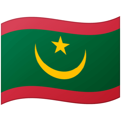 Google design of the flag: Mauritania emoji verson:Noto Color Emoji 15.0