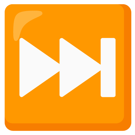 Google design of the next track button emoji verson:Noto Color Emoji 15.0