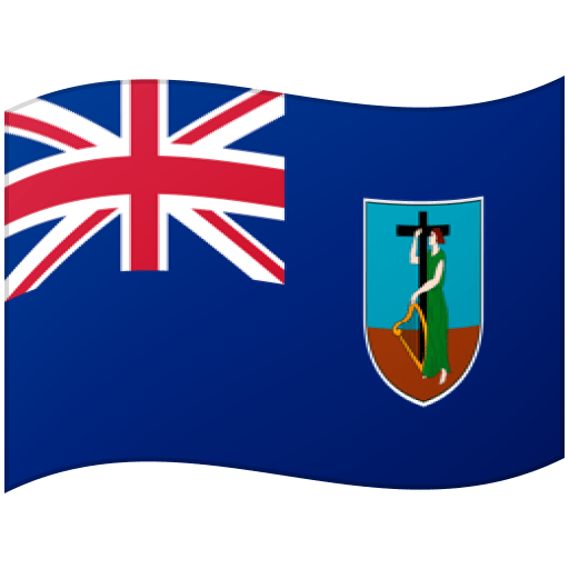 Google design of the flag: Montserrat emoji verson:Noto Color Emoji 15.0
