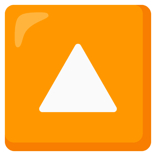 Google design of the upwards button emoji verson:Noto Color Emoji 15.0