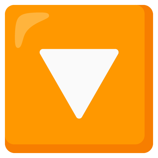 Google design of the downwards button emoji verson:Noto Color Emoji 15.0