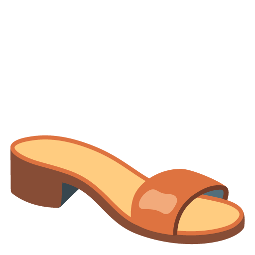 Google design of the woman’s sandal emoji verson:Noto Color Emoji 15.0