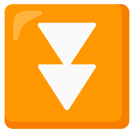 Google design of the fast down button emoji verson:Noto Color Emoji 15.0