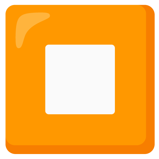Google design of the stop button emoji verson:Noto Color Emoji 15.0
