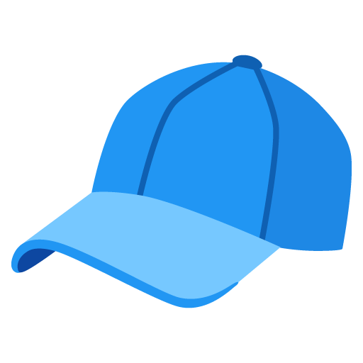 Google design of the billed cap emoji verson:Noto Color Emoji 15.0