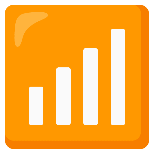 Google design of the antenna bars emoji verson:Noto Color Emoji 15.0