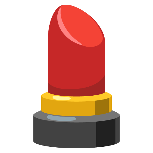 Google design of the lipstick emoji verson:Noto Color Emoji 15.0