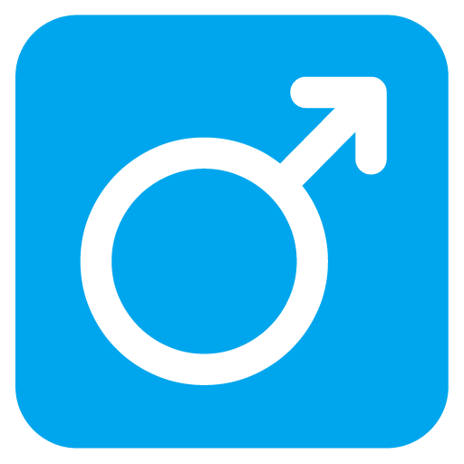 Microsoft design of the male sign emoji verson:Windows-11-22H2