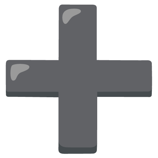 Google design of the plus emoji verson:Noto Color Emoji 15.0