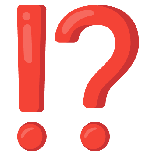 Google design of the exclamation question mark emoji verson:Noto Color Emoji 15.0