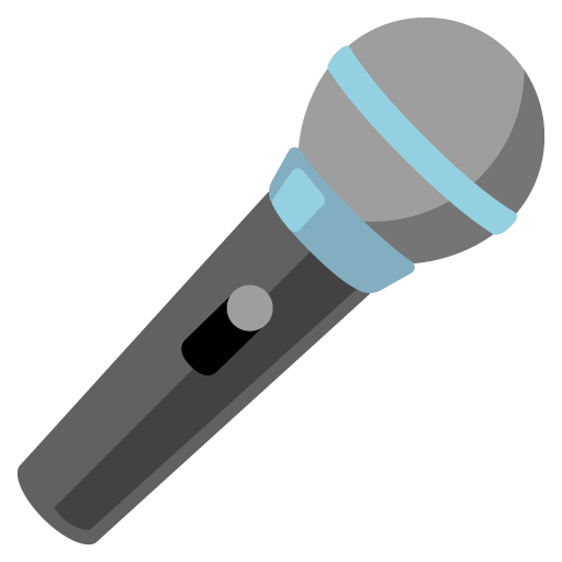 Google design of the microphone emoji verson:Noto Color Emoji 15.0