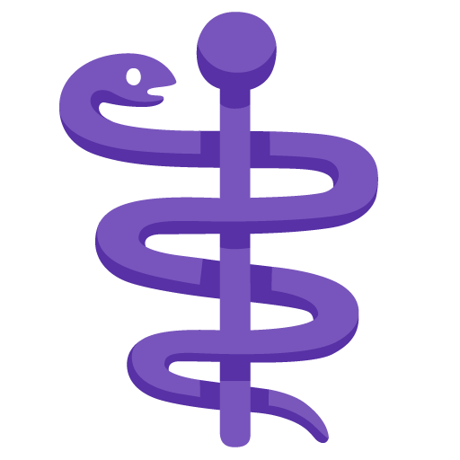 Google design of the medical symbol emoji verson:Noto Color Emoji 15.0