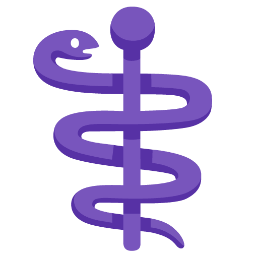 Google design of the medical symbol emoji verson:Noto Color Emoji 15.0