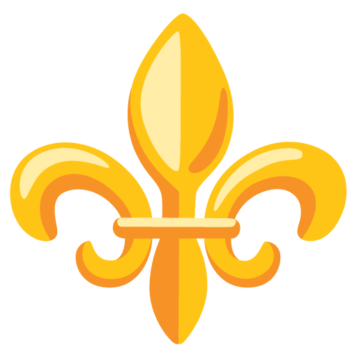 Google design of the fleur-de-lis emoji verson:Noto Color Emoji 15.0