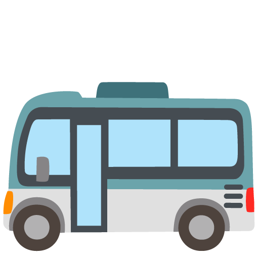 Google design of the bus emoji verson:Noto Color Emoji 15.0