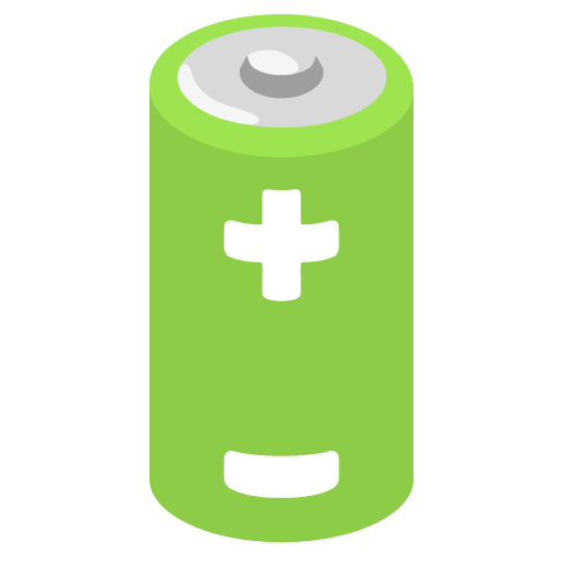 Google design of the battery emoji verson:Noto Color Emoji 15.0