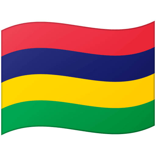 Google design of the flag: Mauritius emoji verson:Noto Color Emoji 15.0