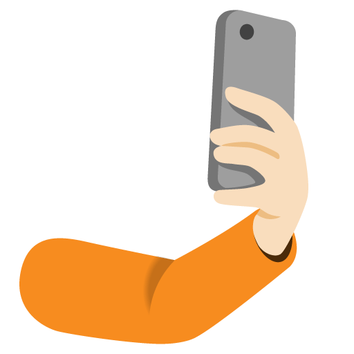 Google design of the selfie: light skin tone emoji verson:Noto Color Emoji 15.0