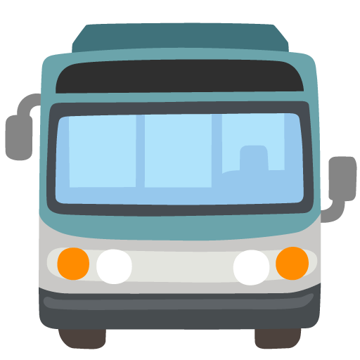 Google design of the oncoming bus emoji verson:Noto Color Emoji 15.0