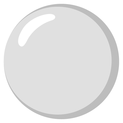 Google design of the white circle emoji verson:Noto Color Emoji 15.0
