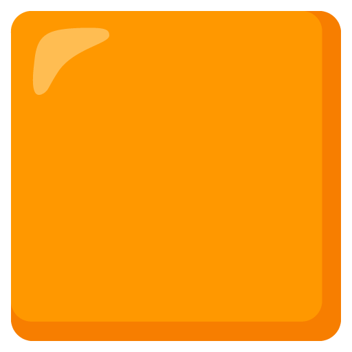 Google design of the orange square emoji verson:Noto Color Emoji 15.0