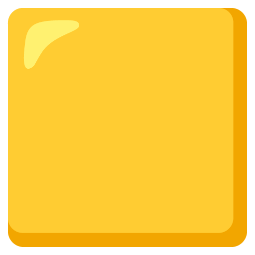 Google design of the yellow square emoji verson:Noto Color Emoji 15.0