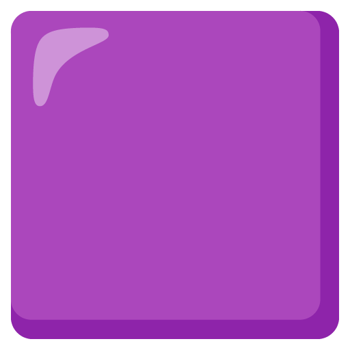 Google design of the purple square emoji verson:Noto Color Emoji 15.0