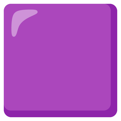 Google design of the purple square emoji verson:Noto Color Emoji 15.0