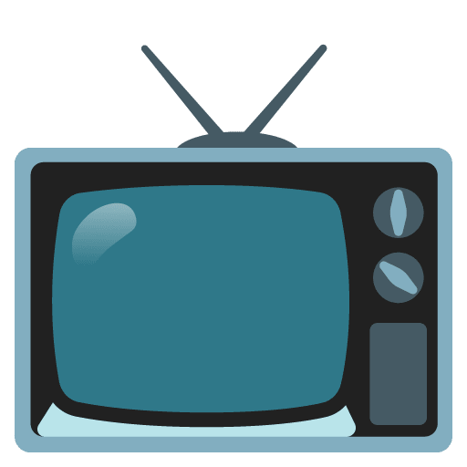 Google design of the television emoji verson:Noto Color Emoji 15.0