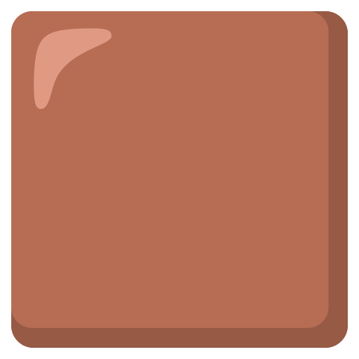 Google design of the brown square emoji verson:Noto Color Emoji 15.0