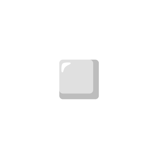 Google design of the white small square emoji verson:Noto Color Emoji 15.0