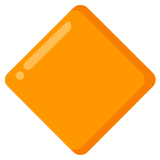 Google design of the large orange diamond emoji verson:Noto Color Emoji 15.0