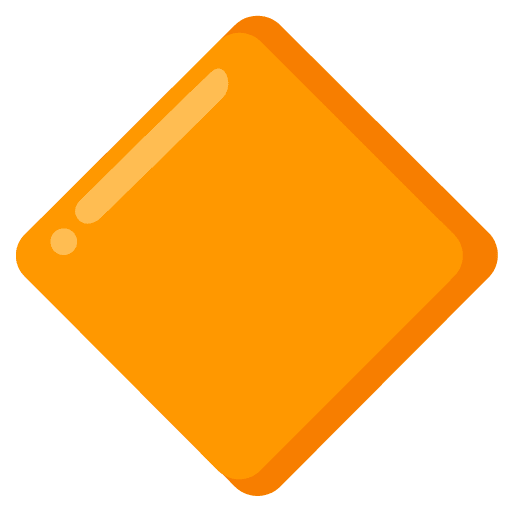 Google design of the large orange diamond emoji verson:Noto Color Emoji 15.0