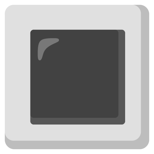 Google design of the white square button emoji verson:Noto Color Emoji 15.0