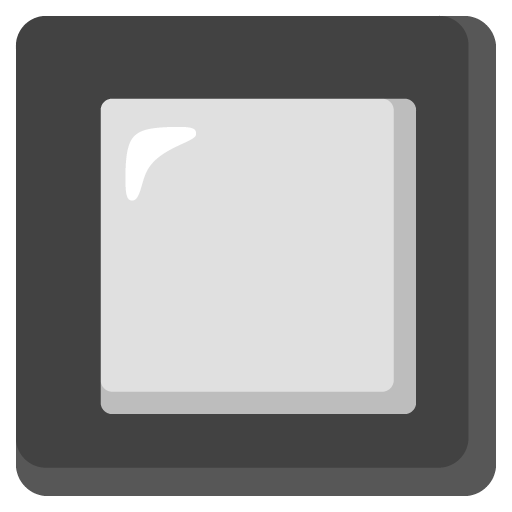 Google design of the black square button emoji verson:Noto Color Emoji 15.0