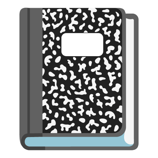 Google design of the notebook emoji verson:Noto Color Emoji 15.0