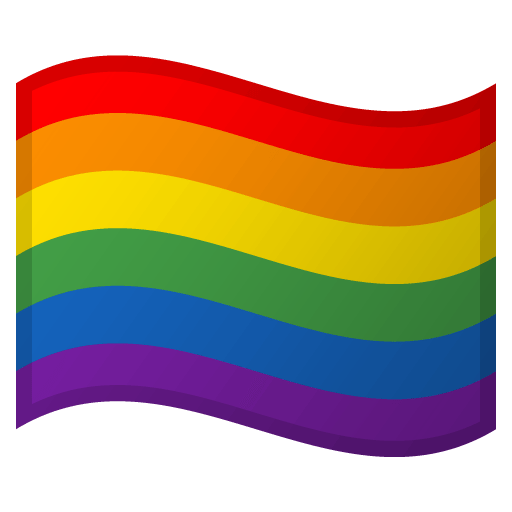 Google design of the rainbow flag emoji verson:Noto Color Emoji 15.0
