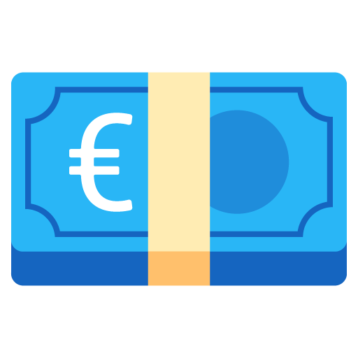 Google design of the euro banknote emoji verson:Noto Color Emoji 15.0