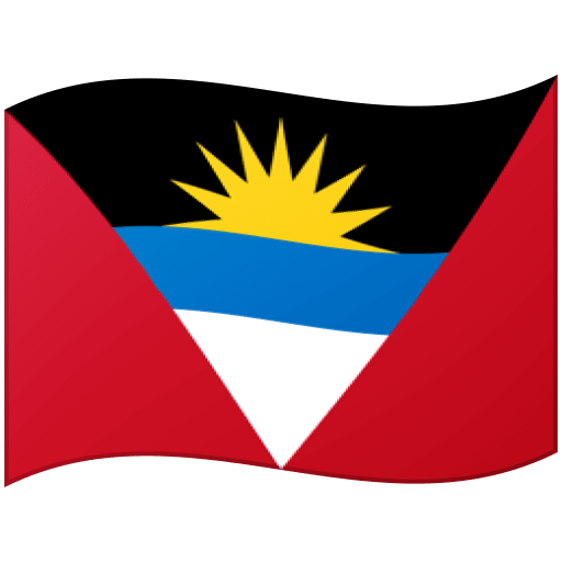Google design of the flag: Antigua & Barbuda emoji verson:Noto Color Emoji 15.0
