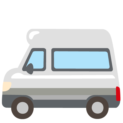 Google design of the minibus emoji verson:Noto Color Emoji 15.0