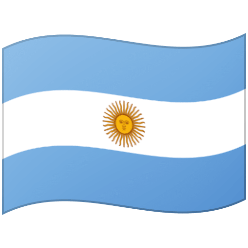 Google design of the flag: Argentina emoji verson:Noto Color Emoji 15.0