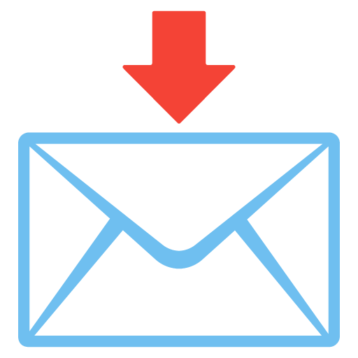 Google design of the envelope with arrow emoji verson:Noto Color Emoji 15.0