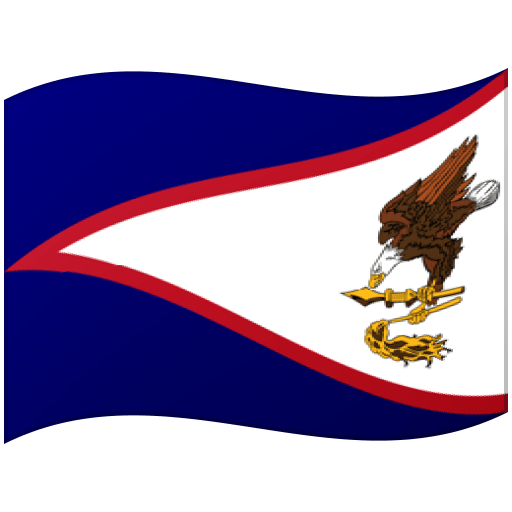 Google design of the flag: American Samoa emoji verson:Noto Color Emoji 15.0