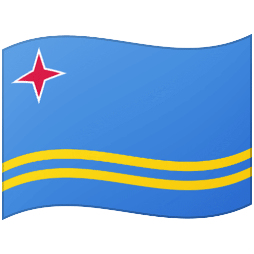 Google design of the flag: Aruba emoji verson:Noto Color Emoji 15.0
